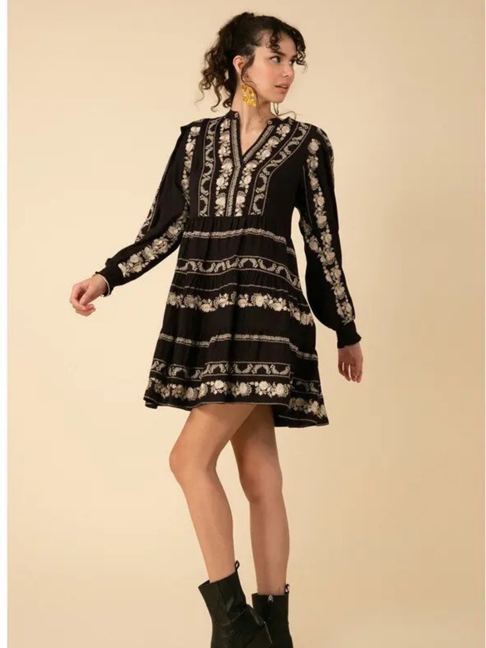 $360 msrp NWT Hale Bob Luna dress small boho cottagecore fall